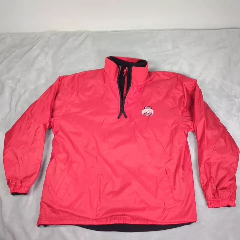 Vintage Ohio State Buckeyes Pro Player Reversible Jacket Men Medium Black 1/4